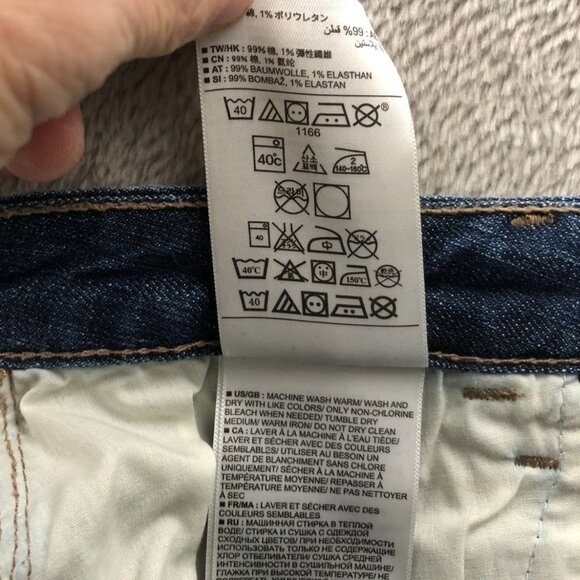 Banana Republic Womens Jeans Size 30/10 Blue Denim Straight Leg Cuffed Cropped - Picture 10 of 16